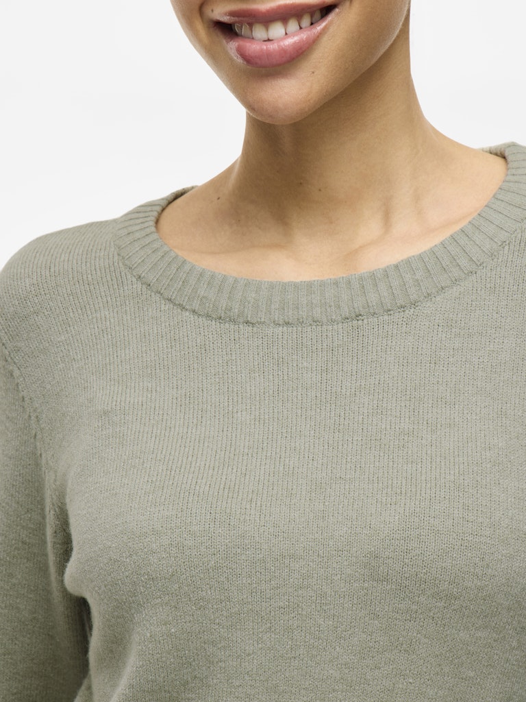 VIRIL O-NECK L/S KNIT TOP - NOOS