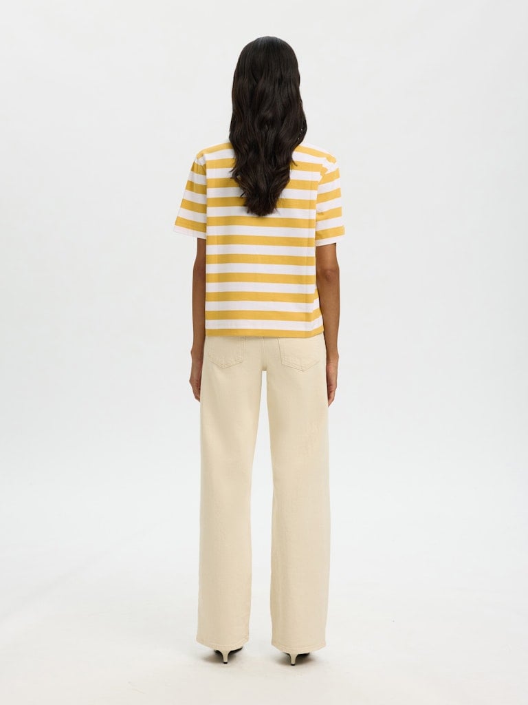 SLWESSENTIAL SS STRIPED BOXY TEE NOOS