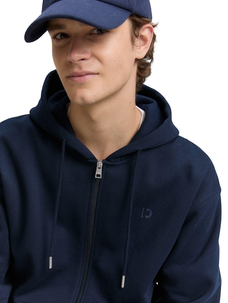 Hoodie Sweatjacke mit Logo-Print