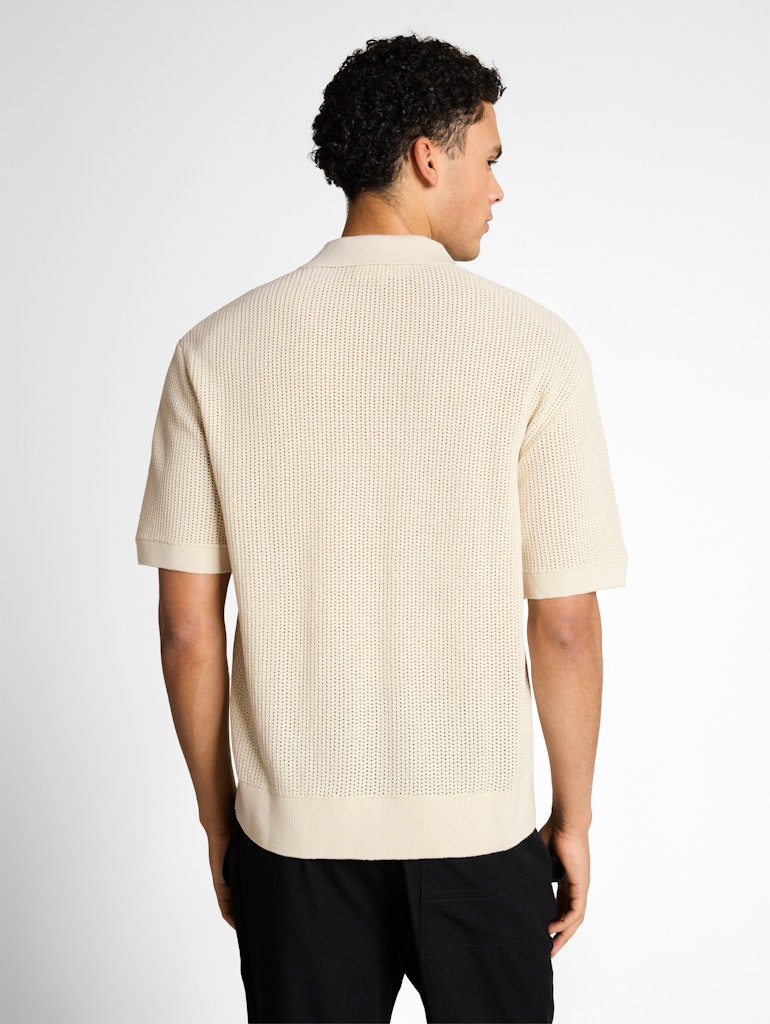 Strickjacke mit Kragen