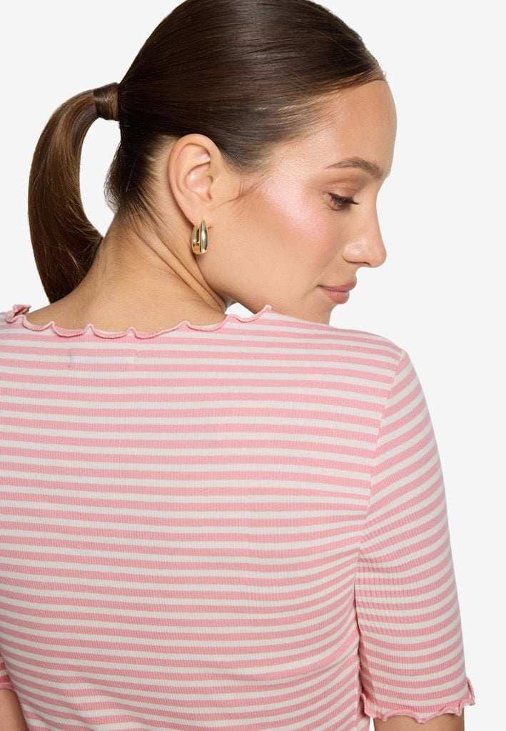 Shirt gestreift mit Raffung