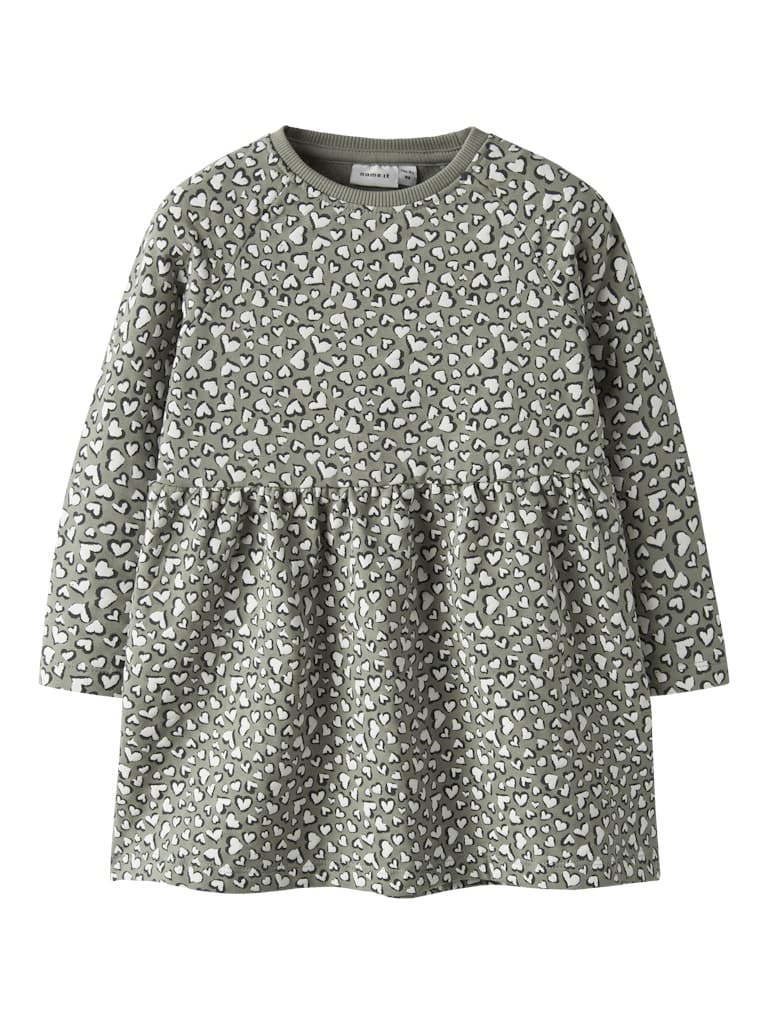 NMFBEARTA LS SWEAT DRESS UNB