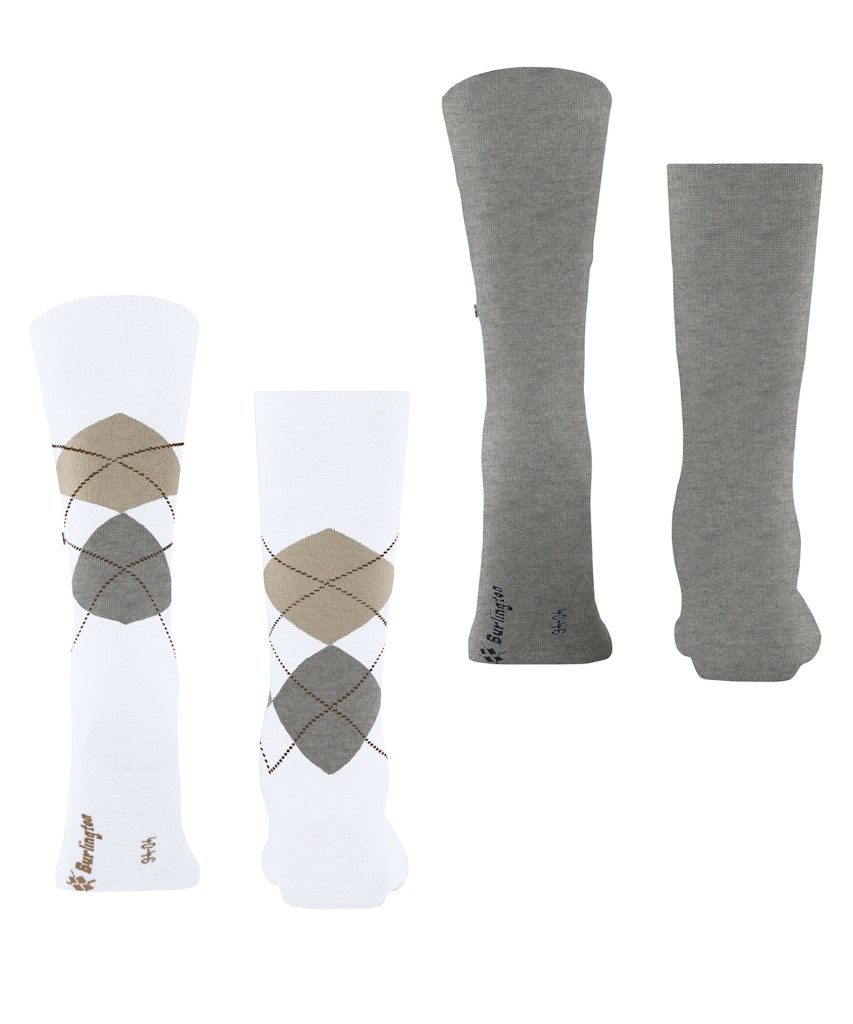 Burlington Everyday Argyle Mix 2-Pack Herren