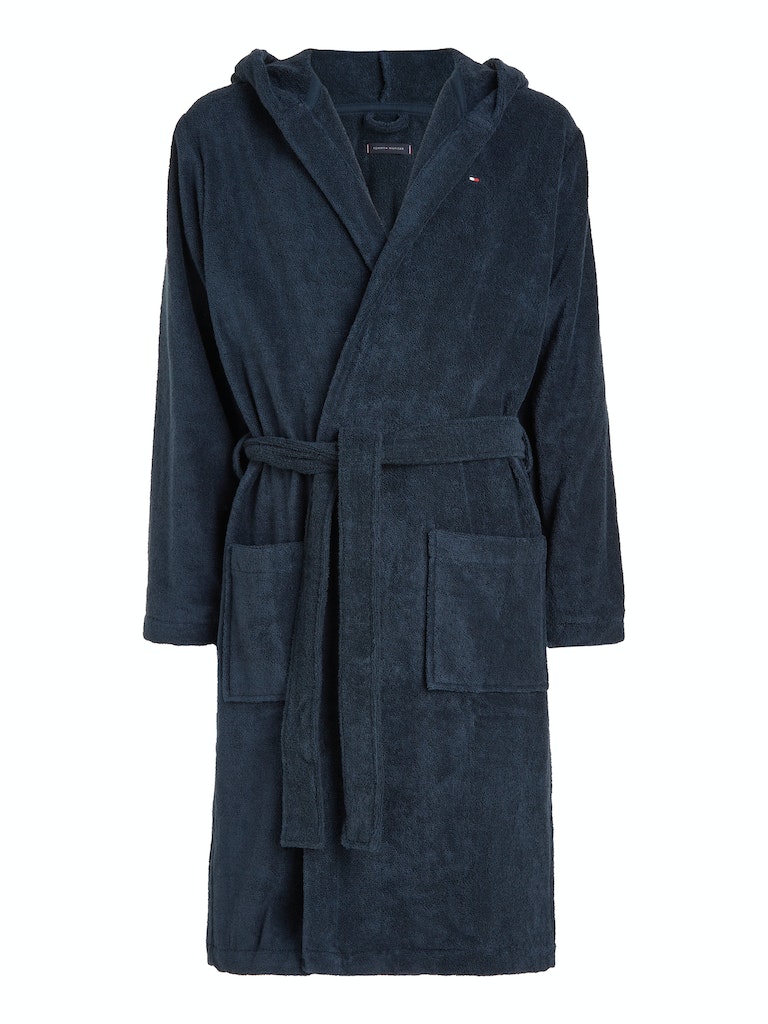HOODED BATHROBE