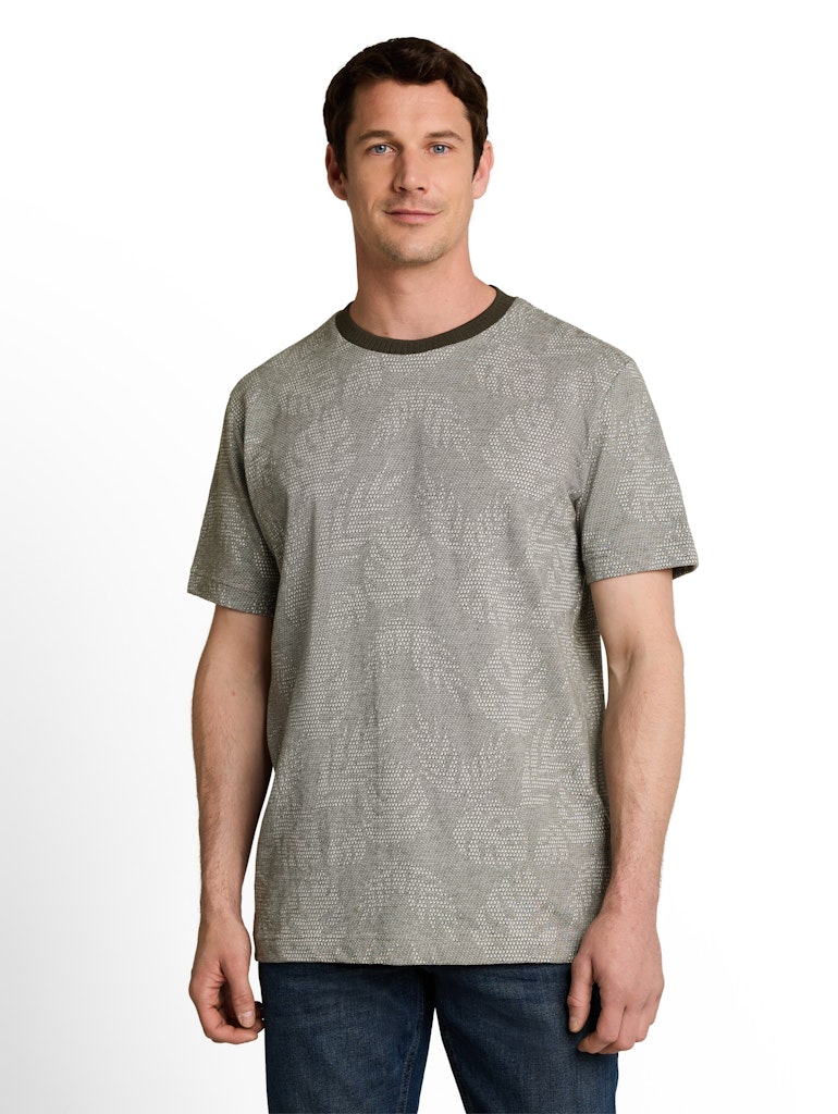 Jacquard T-Shirt mit Muster