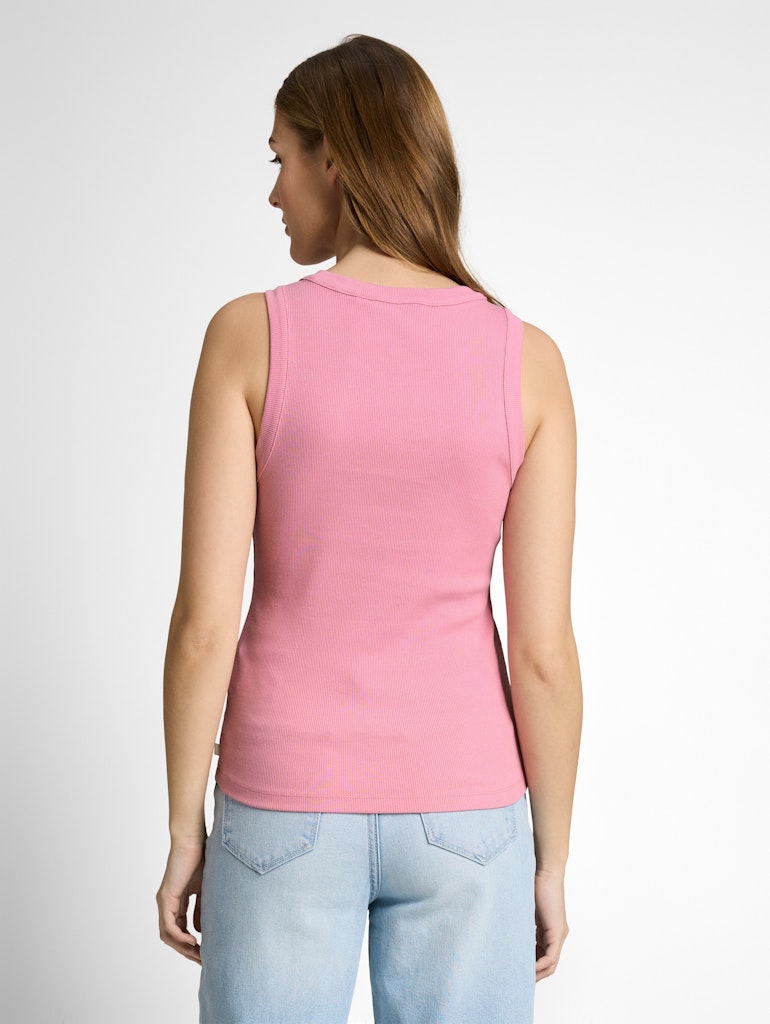 Slim Fit Top mit Rippstruktur