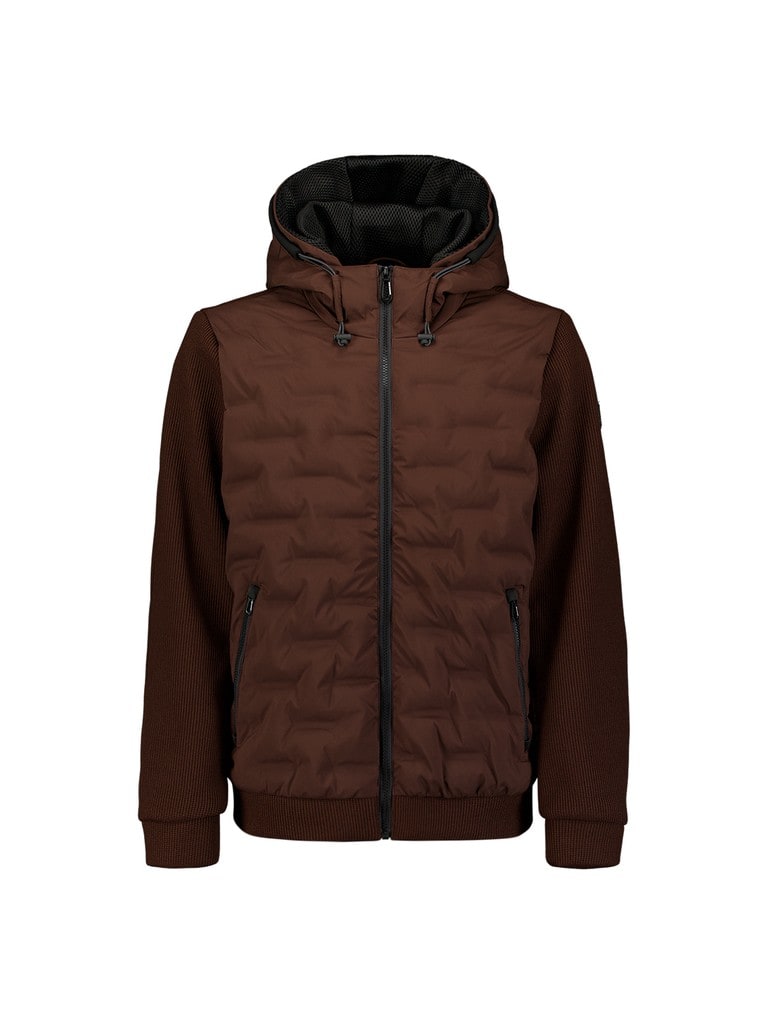 Jacket Short Fit Sealed Hooded Knitted Mix