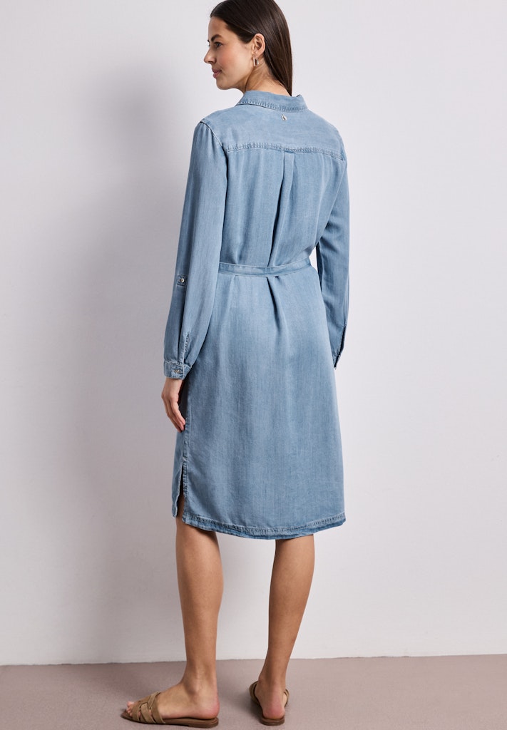 Knielanges Kleid im Washed-Look