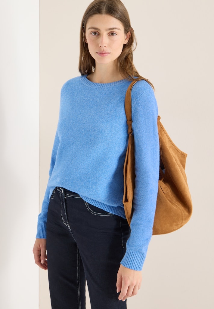 Softer Pullover in Unifarbe