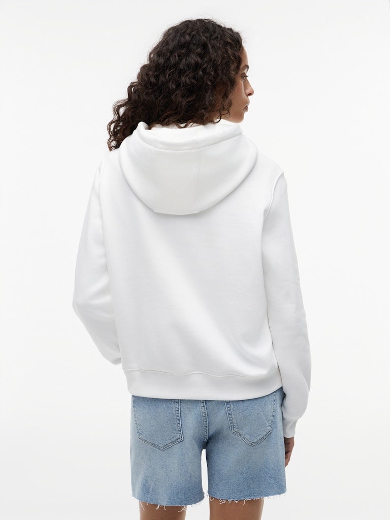 Flag Embroidery Brushed Fleece Hoody
