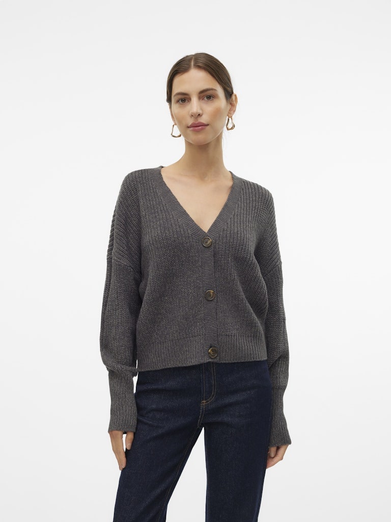 VMLEA LS V-NECK CUFF CARDIGAN NOOS