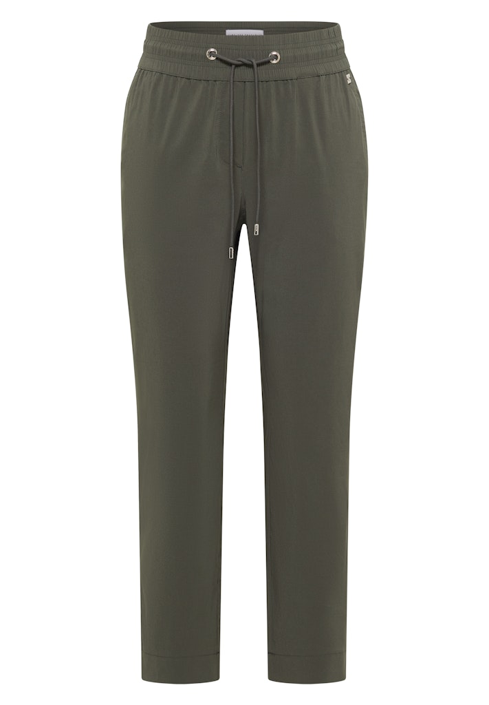 Mid Waist Slim Leg Hose im Casual Fit