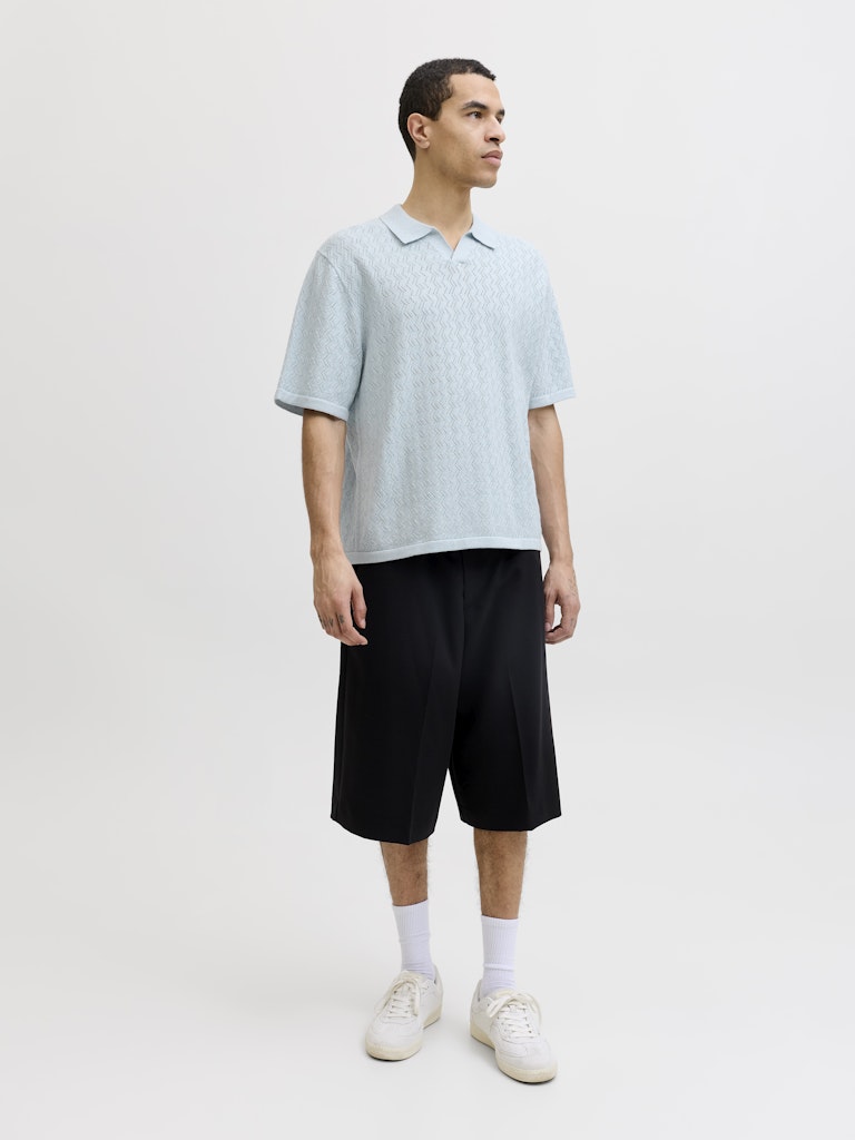 JORTYLER KNIT SS SPLIT NECK POLO SN