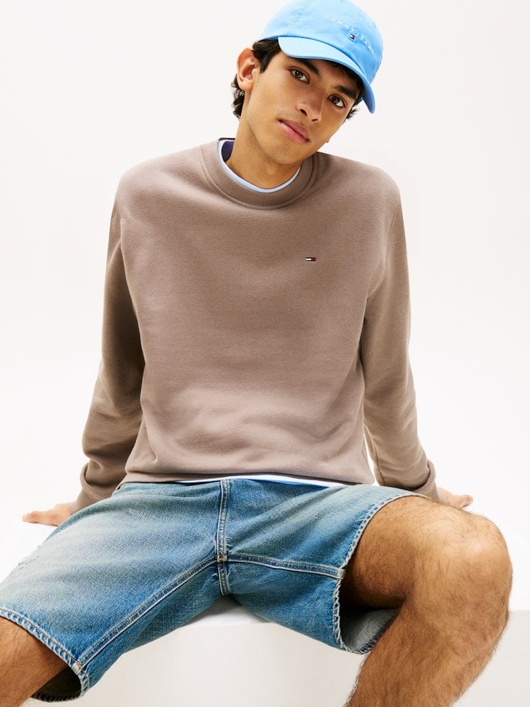 Tommy Flag Brushed Fleece Sweatshirt