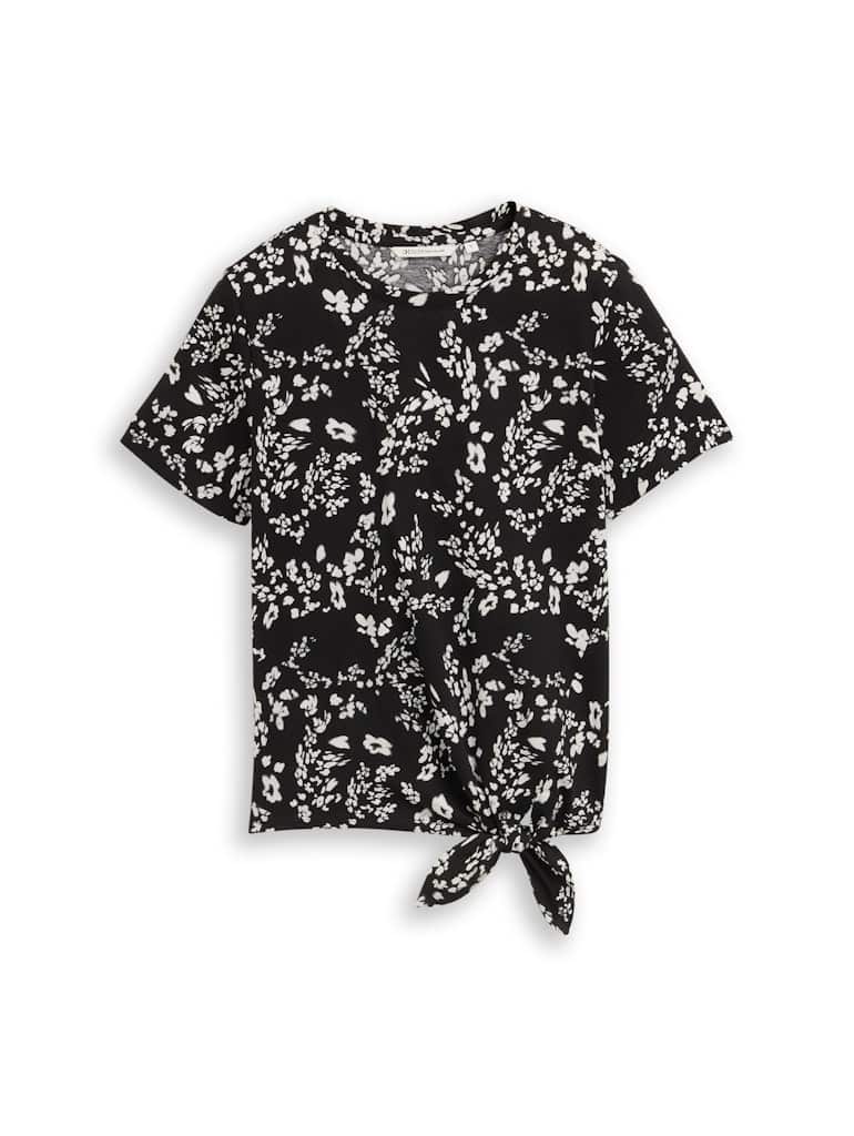 T-Shirt mit Knotendetail