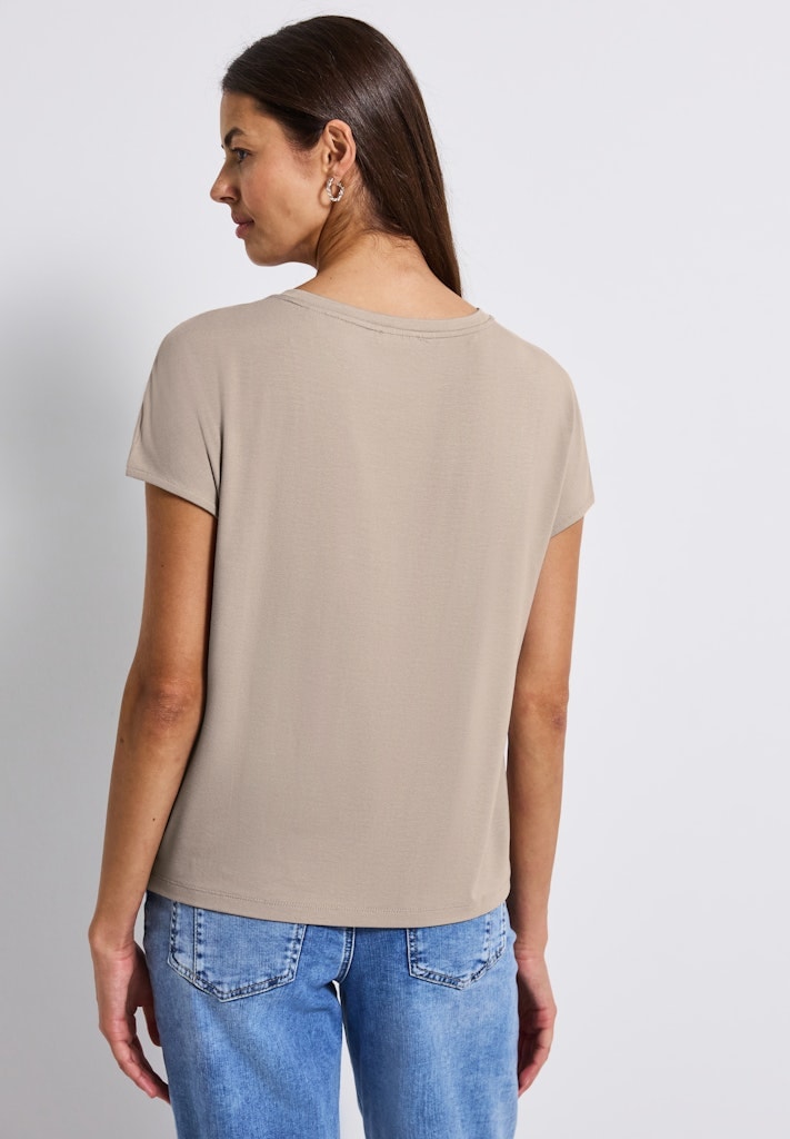 Jersey-Shirt mit Mesh-Detail