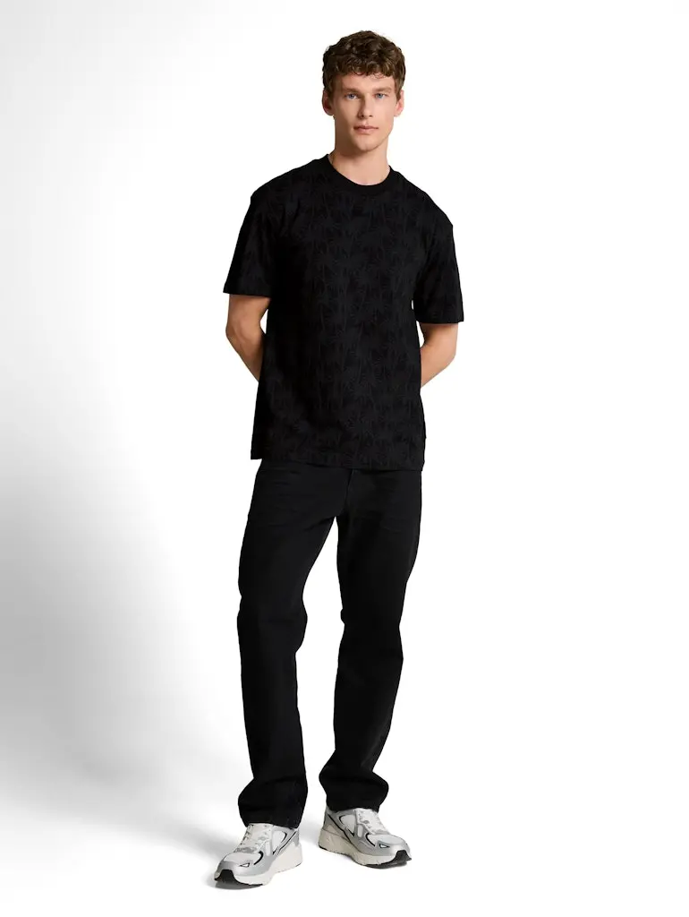 Relaxed Fit T-Shirt mit Palmenprint