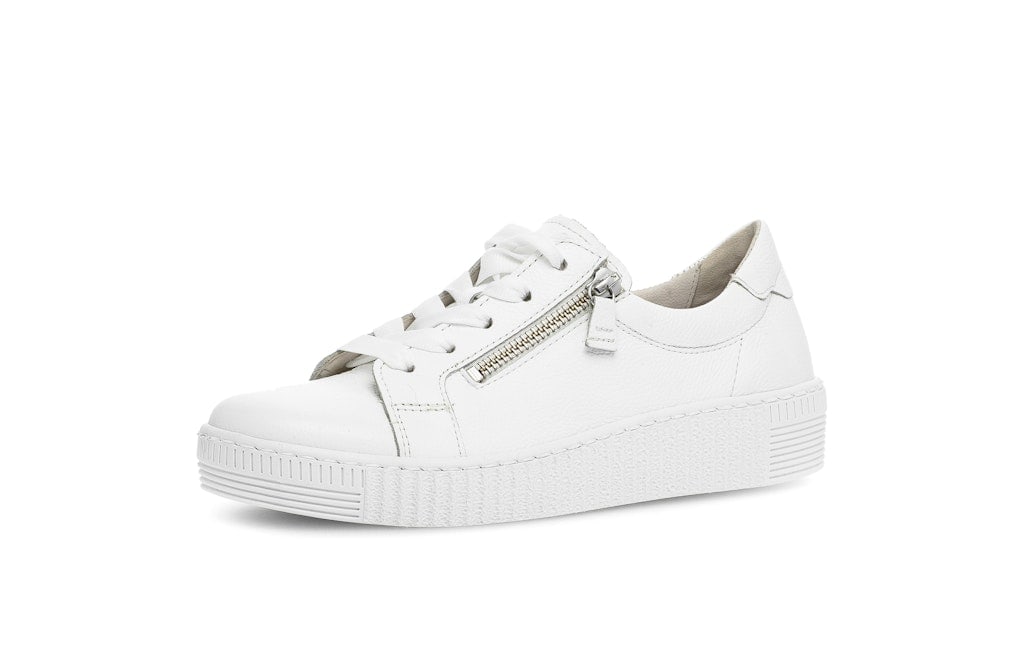 Sneaker low Glattleder weiß