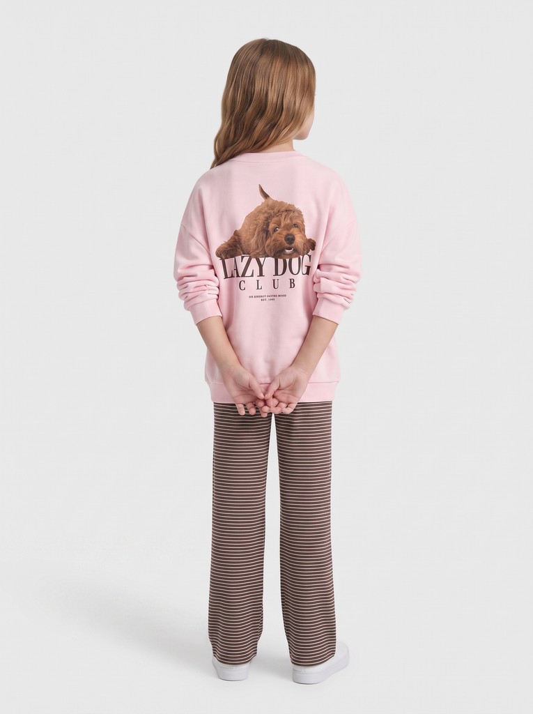 KOGBILA L/S OVZ PRINT O-NECK SWT NOOS