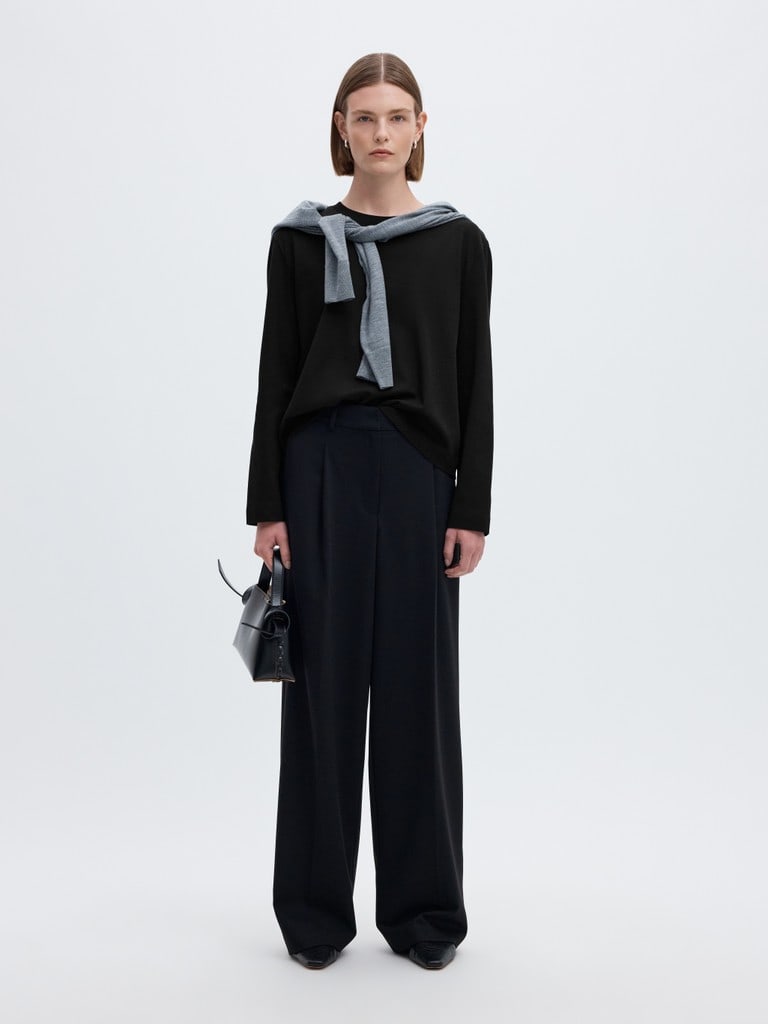 SLWESSENTIAL LS BOXY TEE NOOS