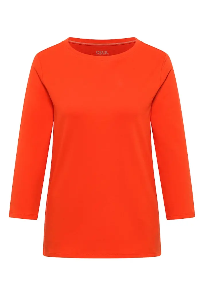 Basic Shirt in Unifarbe