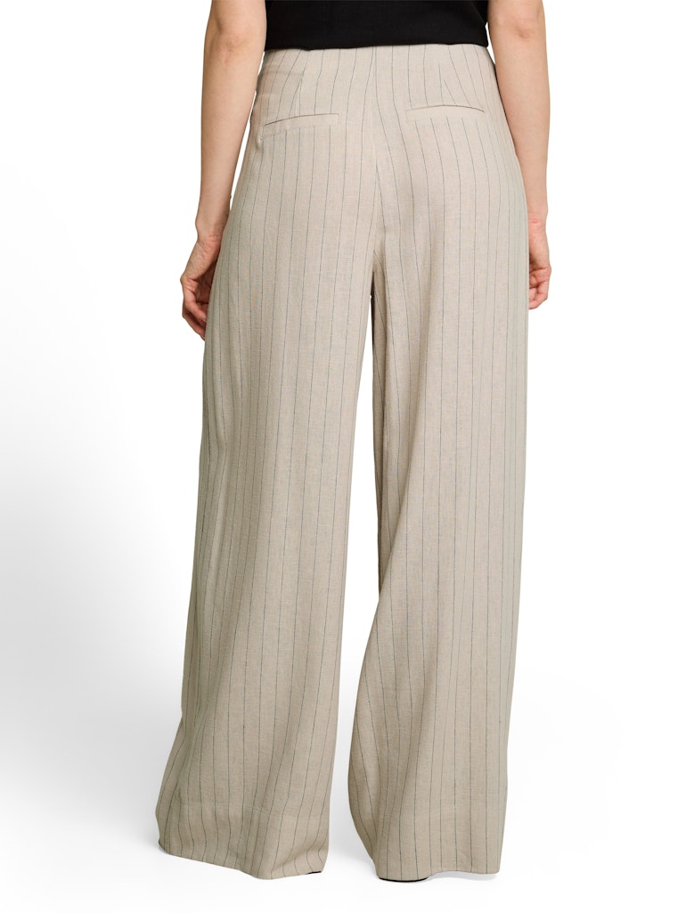 Wide Leg Hose mit Leinenanteil