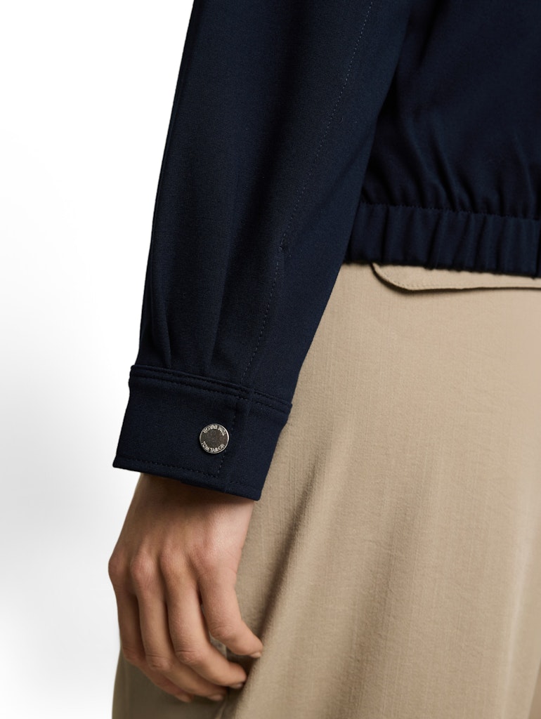 Loose Fit Jacke mit Bomberkragen