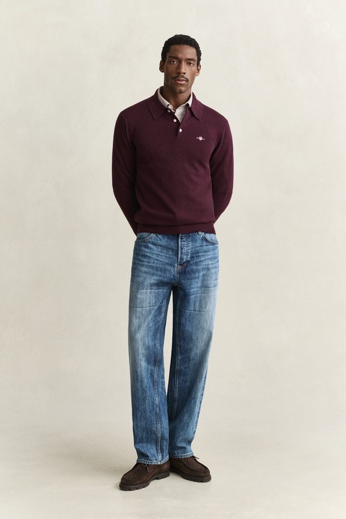 Superfine Lambswool Polopullover