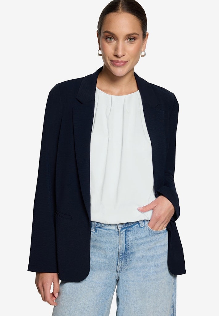 Longblazer mit Paspeltaschen