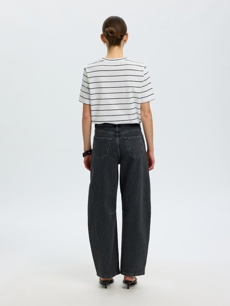 SLWESSENTIAL SS STRIPED BOXY TEE NOOS