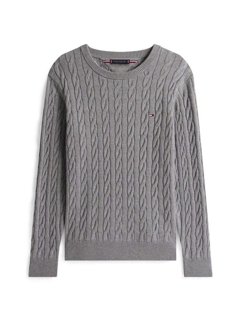 CLASSIC COTTON CABLE CREW NECK