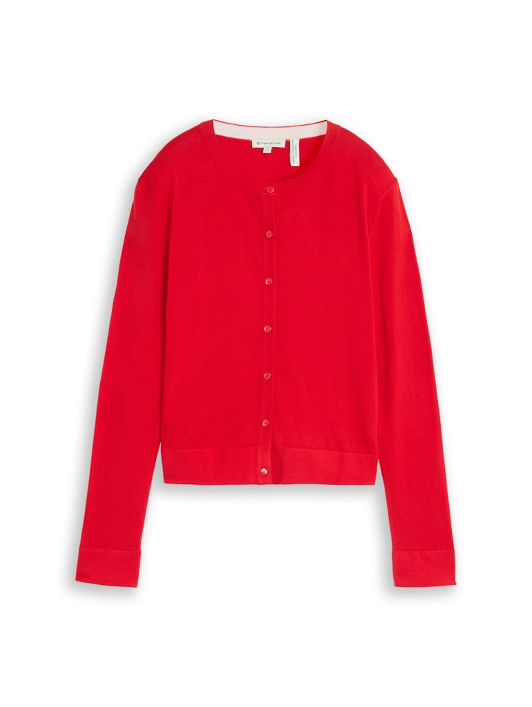 Cardigan mit Seidenanteil