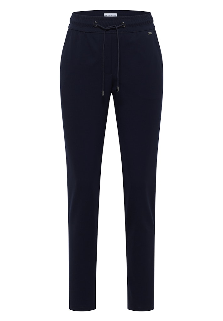Mid Waist Slim Leg Hose im Casual Fit
