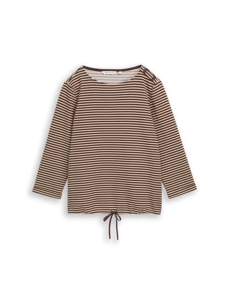 Langarmshirt mit Knopf-Details
