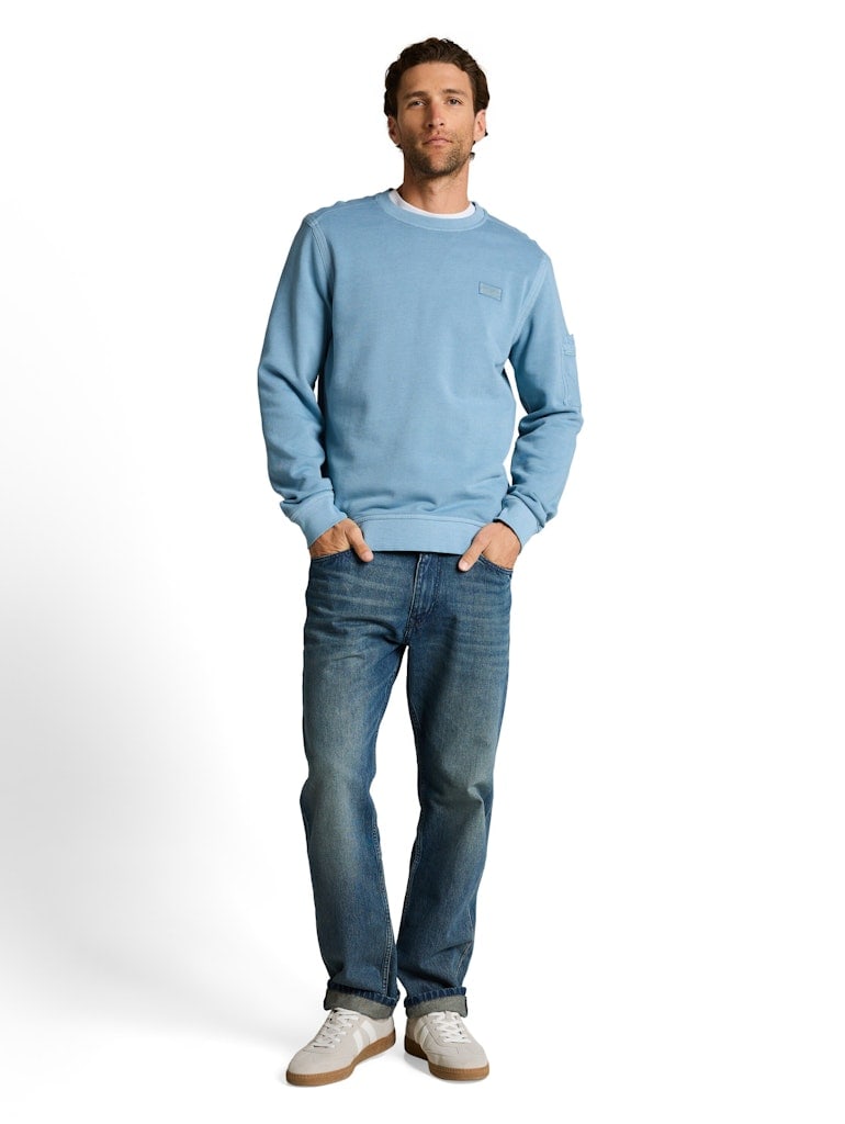 Sweatshirt mit Ärmeltasche