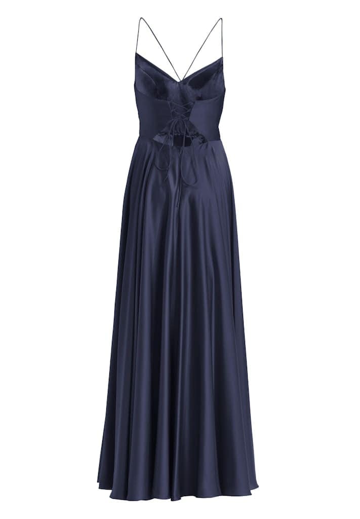 Satinkleid mit Schnürung am Rücken