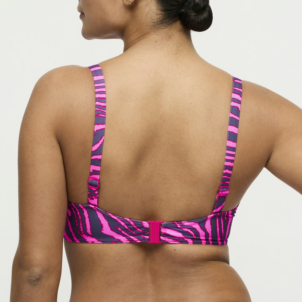 MALABO hot pink zebra Unterlegter Bikini Balconette