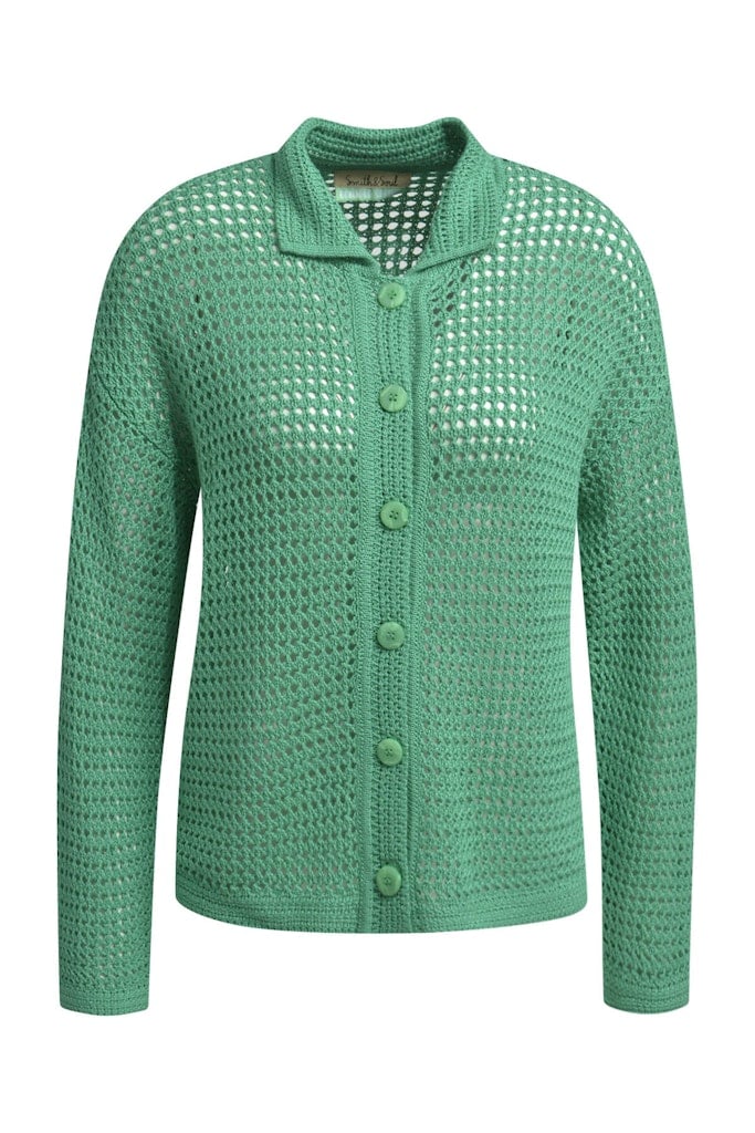 Crochet Cardigan with Collar