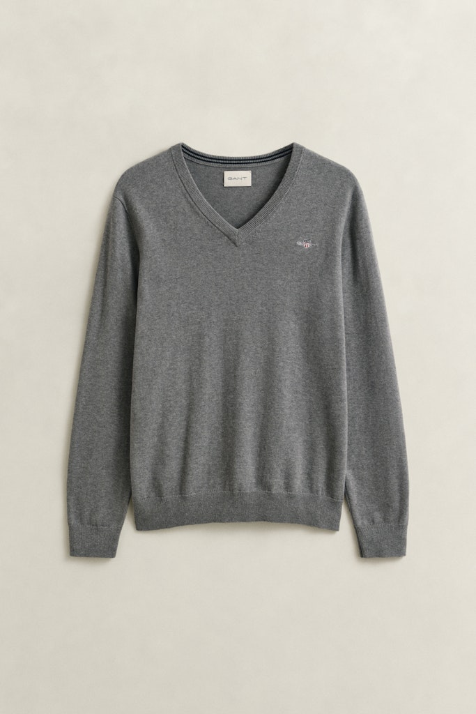 Klassischer V-Neck Pullover aus Baumwolle