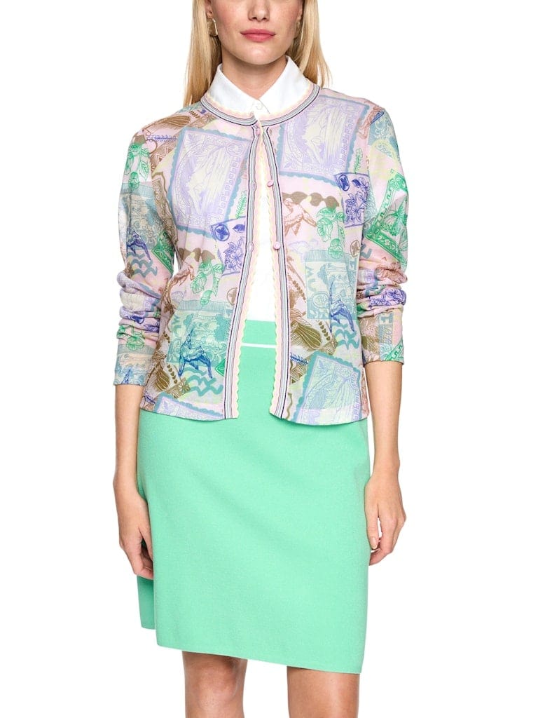 Bedruckter Cardigan Knitted in Germany