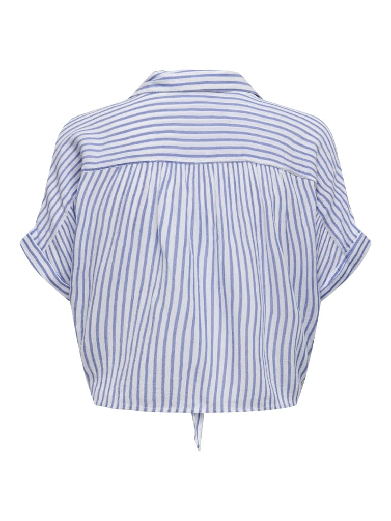 ONLPAULA LIFE S/S TIE SHIRT WVN NOOS