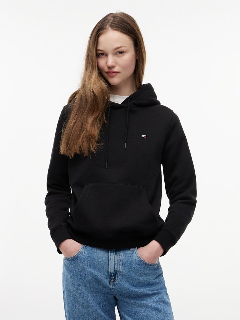 Flag Embroidery Brushed Fleece Hoody