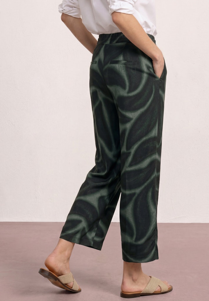 Wide Leg Hose im Loose Fit mit Print
