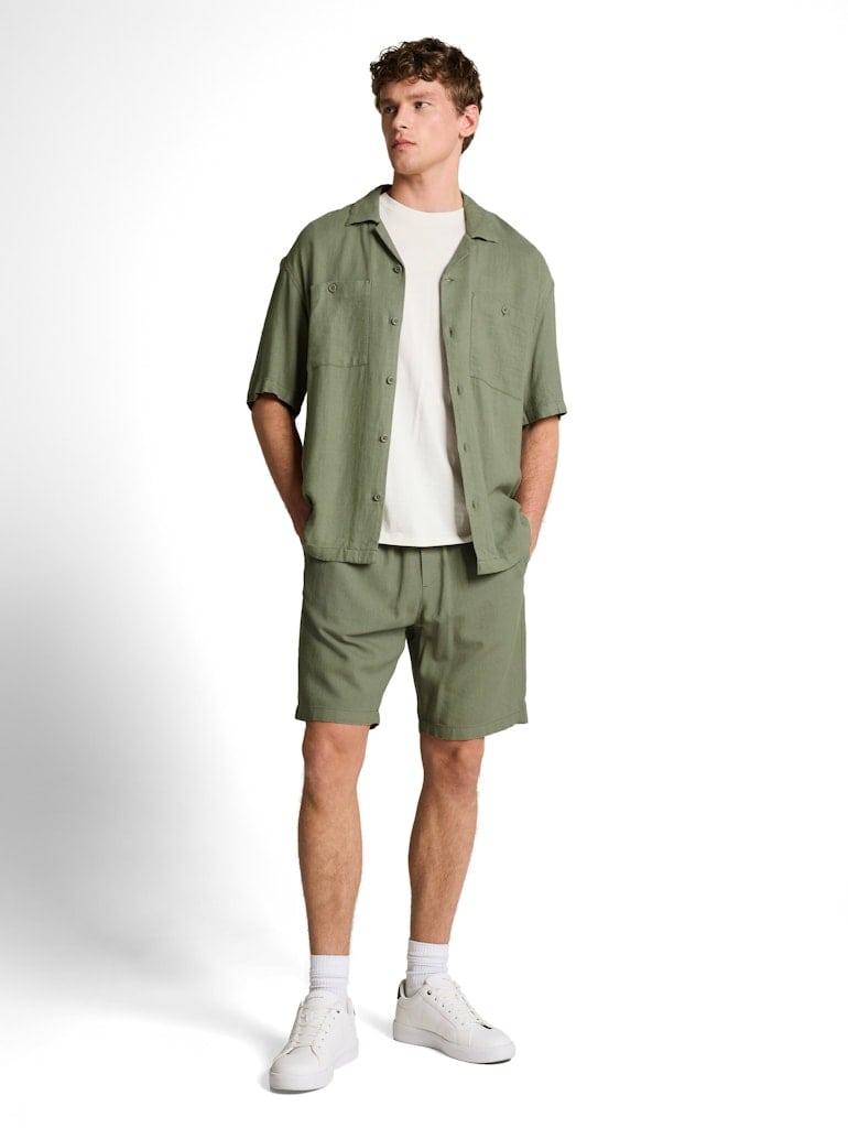 TTRELAXED Shorts mit Leinenanteil