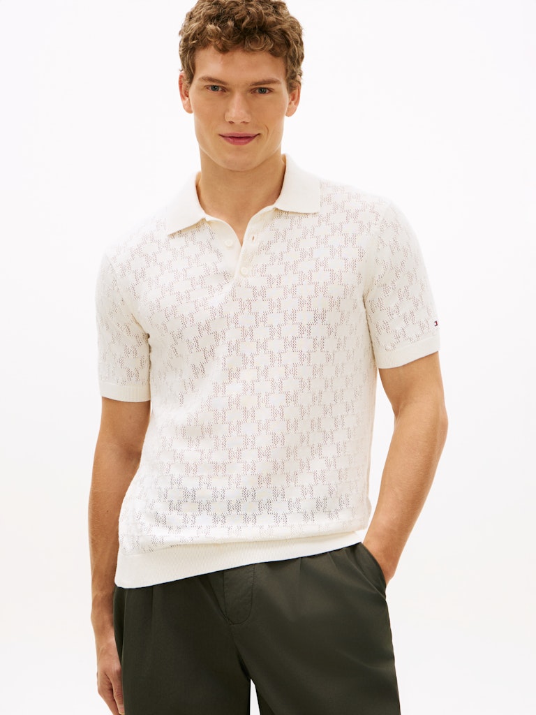 Regular Fit Pointelle Polo Shirt
