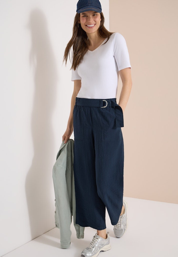 High Waist Wide Leg Hose im Loose Fit