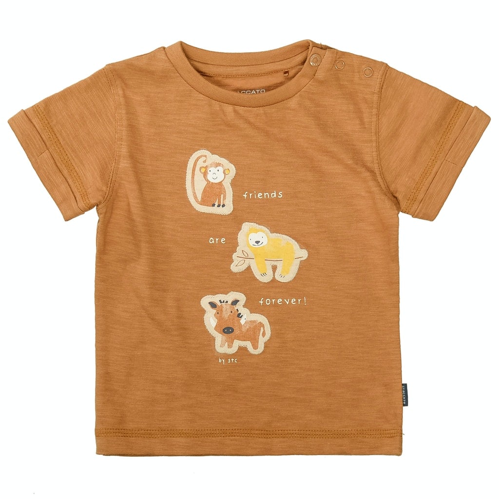 T-Shirt mit Tier-Applikationen
