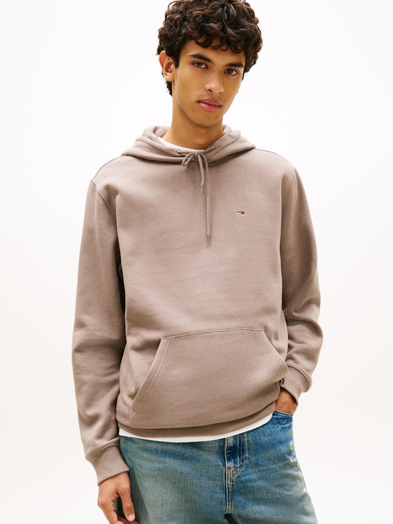 Tommy Flag Brushed Fleece Hoody