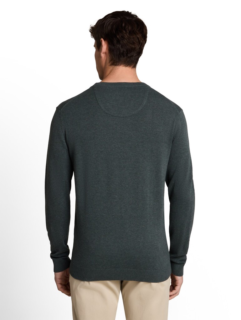 Basic Strickpullover aus Baumwolle