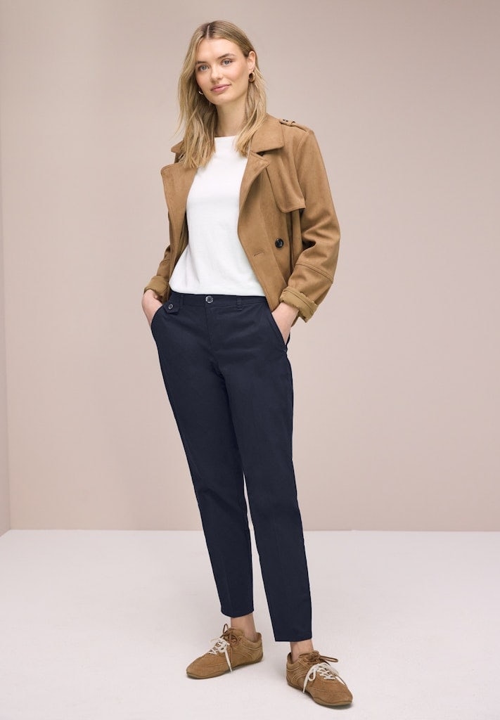 Chino im Casual Fit in softer Qualität